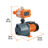 102856 PRE-1/2 Bomba presurizadora jet hierro 1/2 HP con control, Truper