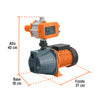 102855 PRE-1 Bomba presurizadora jet hierro 1 HP con control, Truper