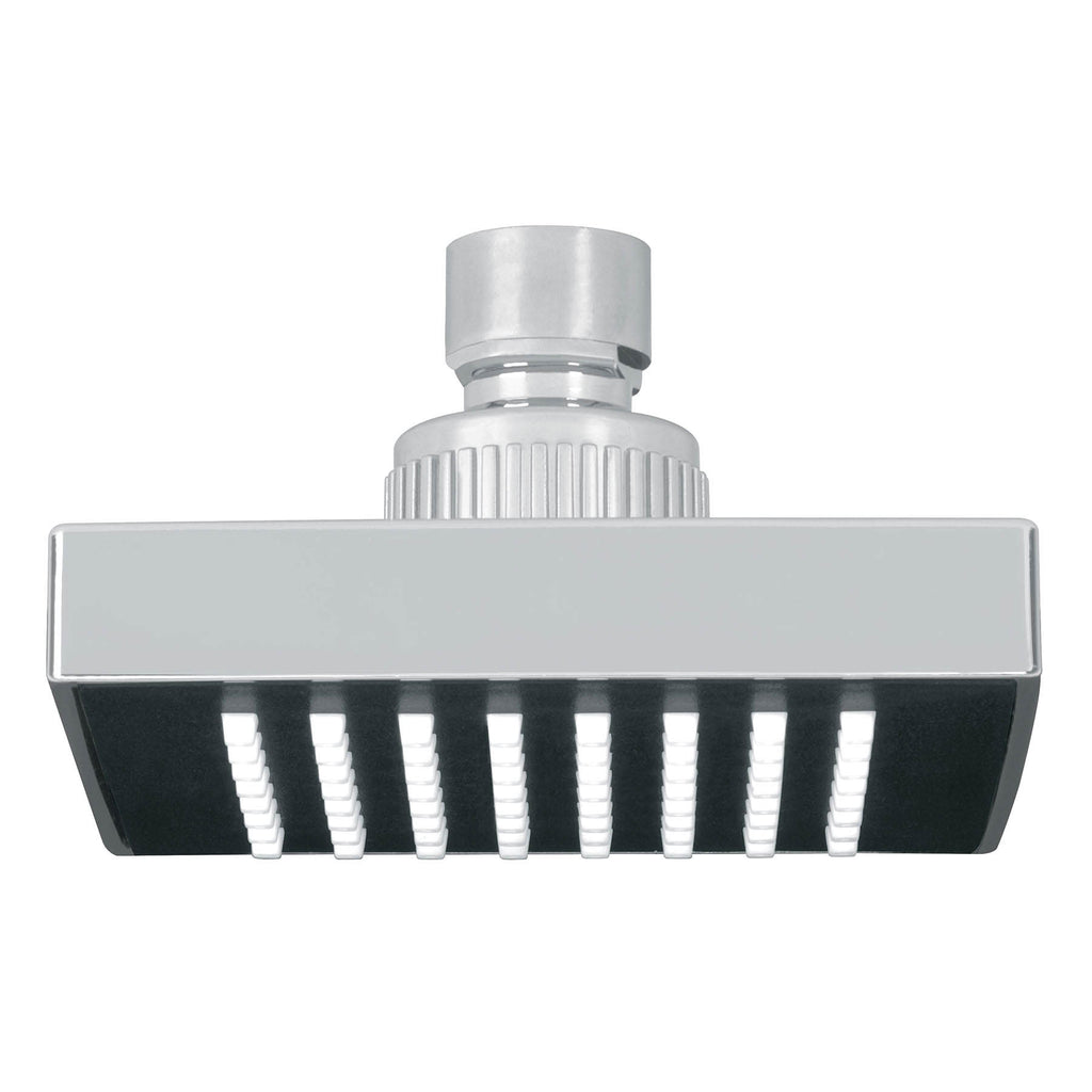 Foset R-403S Regadera cuadrada ABS 4' acabado cromo sin brazo