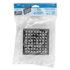 Foset R-403SM Regadera cuadrada ABS 4' acabado negro mate sin brazo