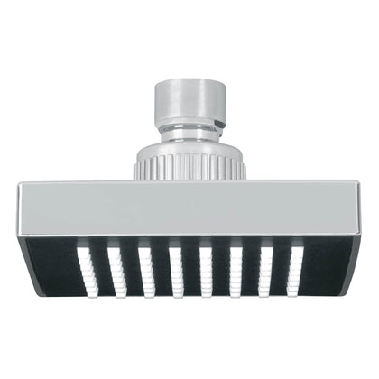 Foset R-403S Regadera cuadrada ABS 4' acabado cromo sin brazo
