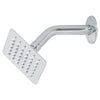 Foset R-413 Regadera cuadrada 4', acero inox, con brazo, cromo, Túbig
