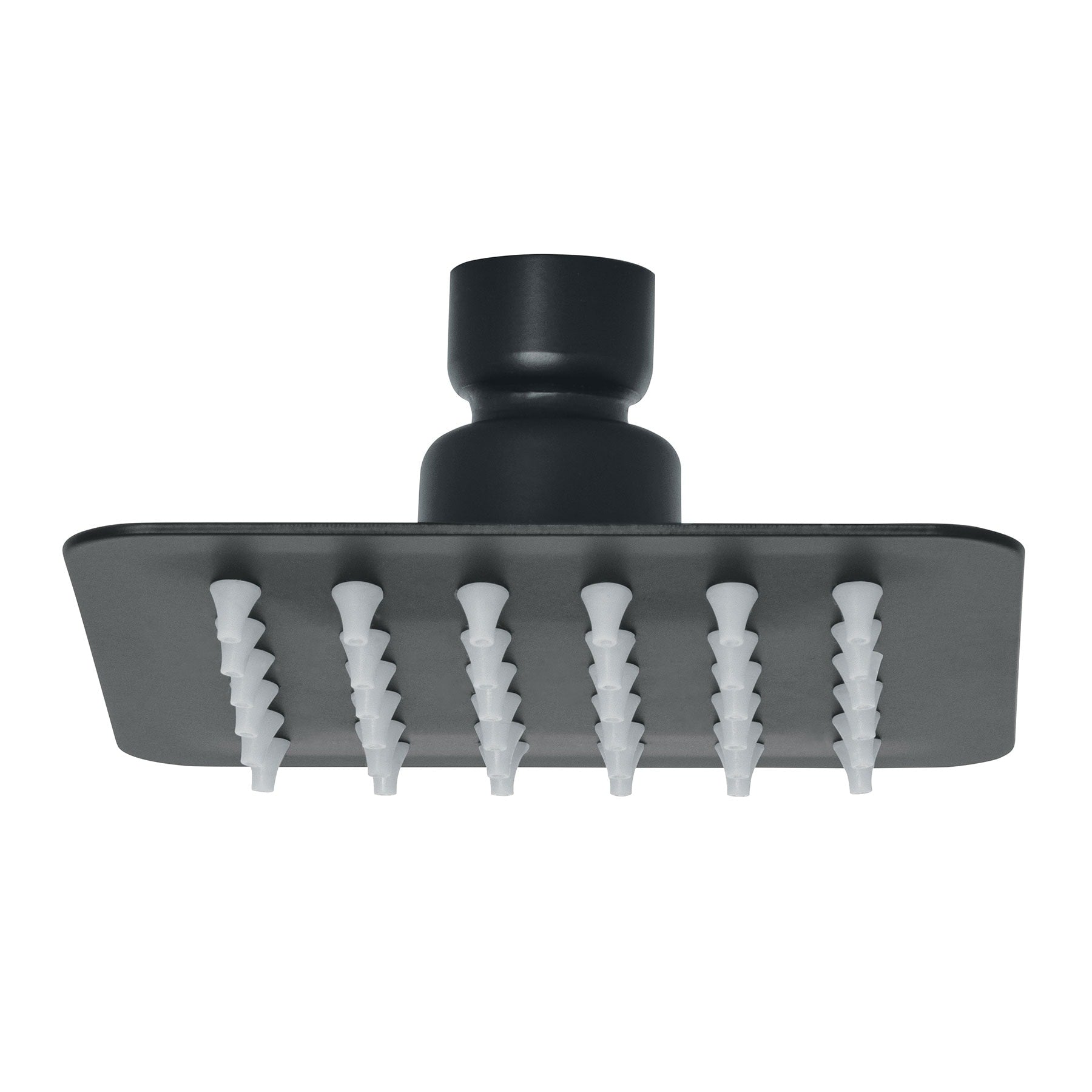 Foset R-413SM Regadera cuadrada 4', acero inox, sin brazo, negro, Tubig