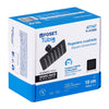 Foset R-413SM Regadera cuadrada 4', acero inox, sin brazo, negro, Tubig