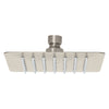 Foset R-414SN Regadera cuadrada 6', acero inox, sin brazo, satín, Túbig