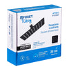 Foset R-415SM Regadera cuadrada 8', acero inox, sin brazo, negro, Túbig