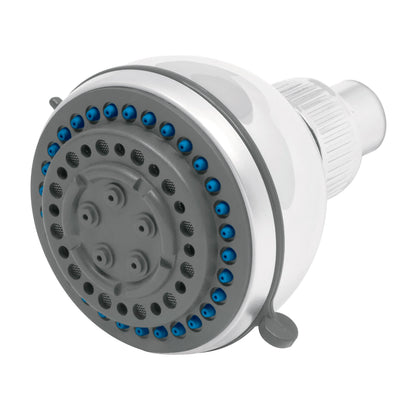 Foset R-508S Regadera plástica, 5 funciones, sin brazo, Aqua