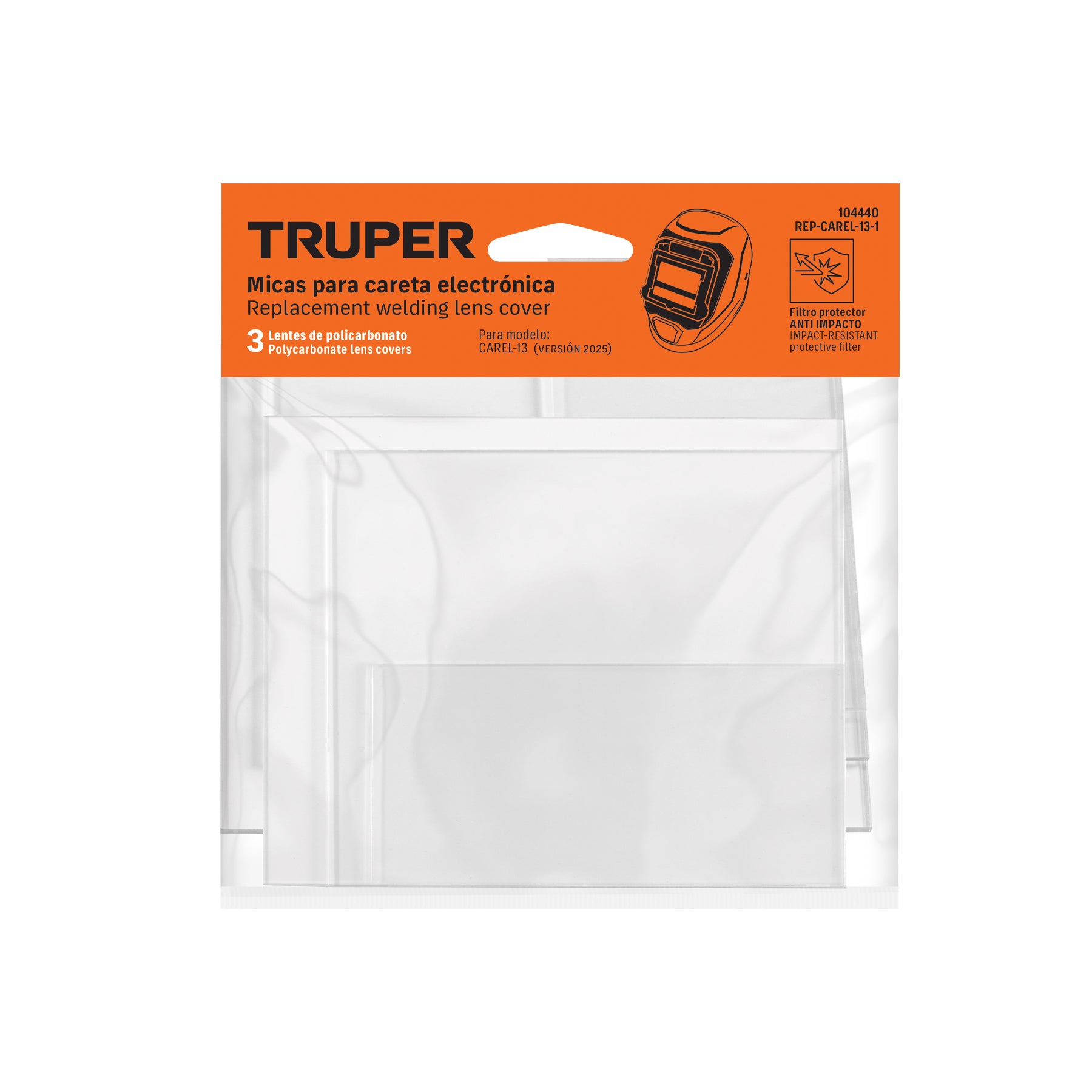 Repuesto de Micas para Careta de Soldar (2 Piezas) - Truper REP-CAREL-13-1