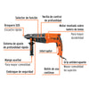 103066 ROEL-30A Rotomartillo SDS Plus 3.2 Joules, 800W, TRUPER PRO