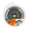 Truper ST-748 Disco sierra p/plástico 7-1/4',-48-dientes,-centro-5/8'