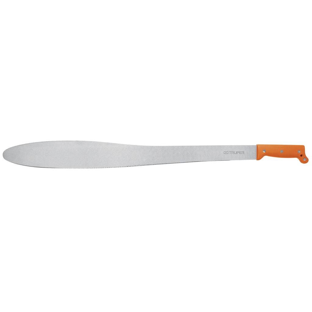 Truper T-1173-27P Machete Caguayano 27' cacha naranja remachada