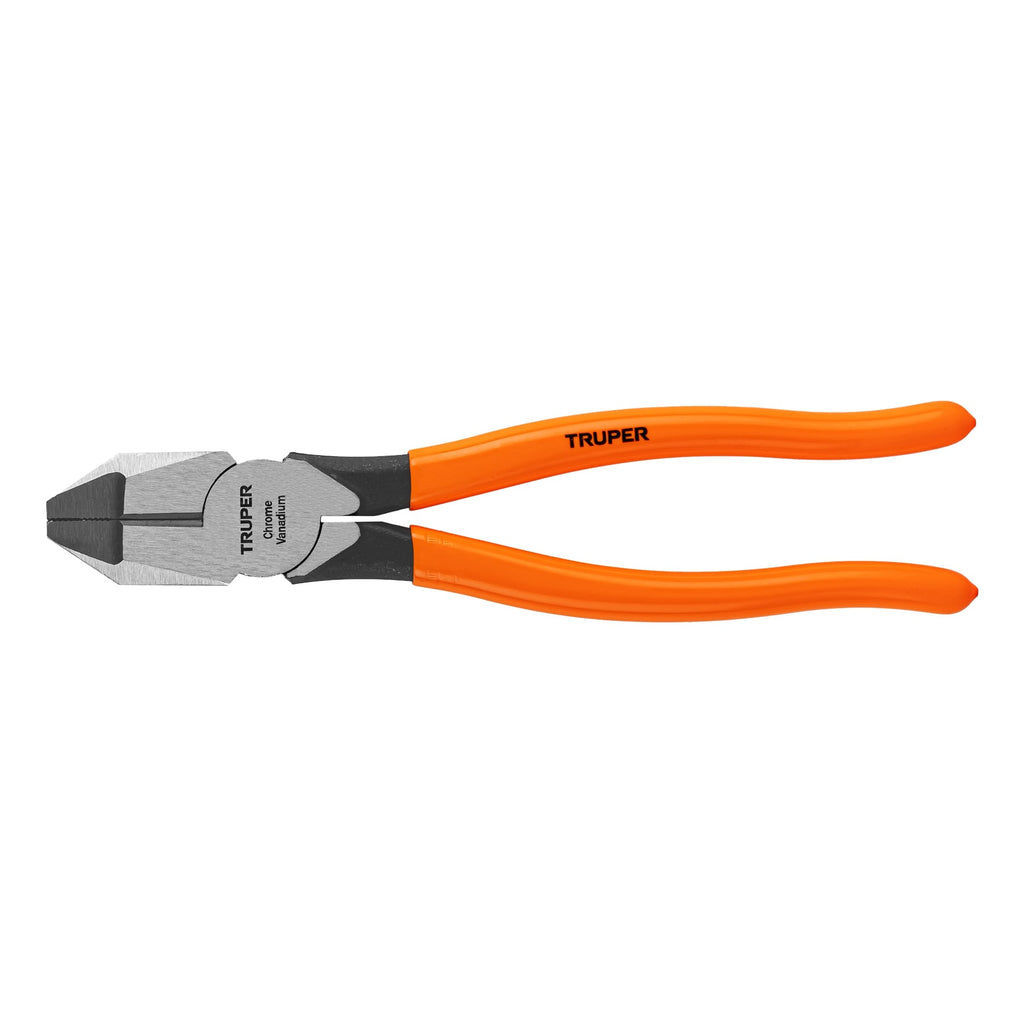 Truper T201-9 Pinza para electricista 9' uso rudo, mango PVC