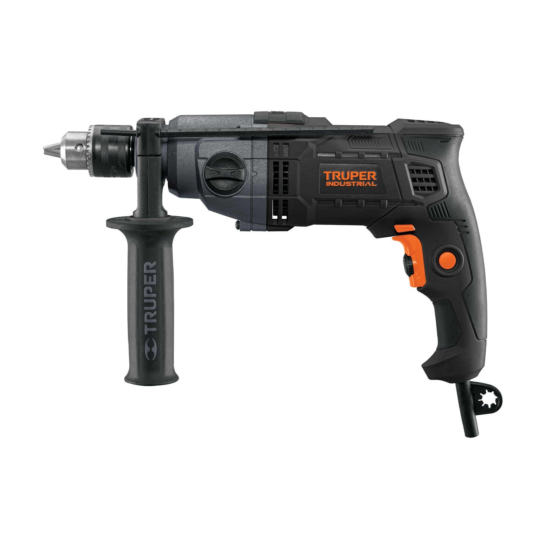 Taladro 1/2", 800W dos velocidades, TRUPER INDUSTRIAL