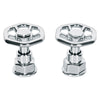Foset TBMM-61 Juego de 2 manerales para mezcladora, volante, cromo, Tubig