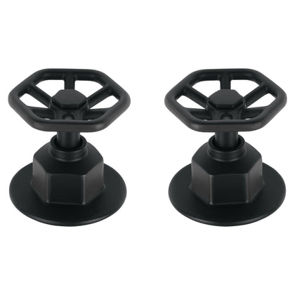 Foset TBMR-61M Juego de 2 manerales para regadera, volante, negro, Tubig