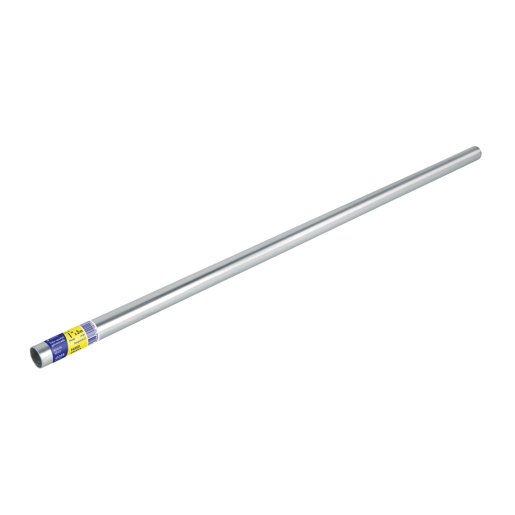 Tubo Conduit 1" galv. 3m, et. Amarilla