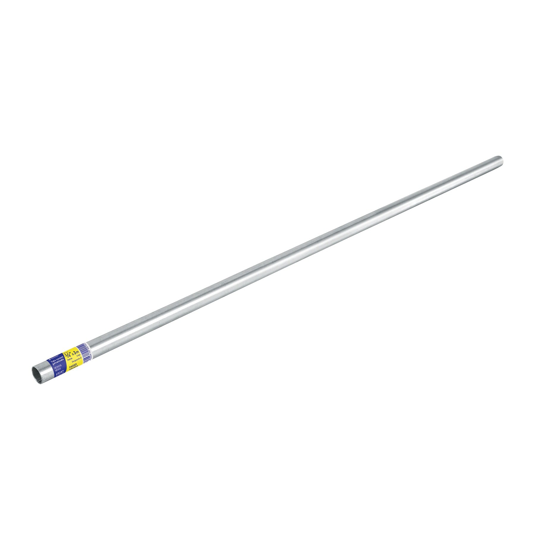 Volteck TC-3/4-GA Tubo Conduit 3/4" galv. 3m, et. Amarilla