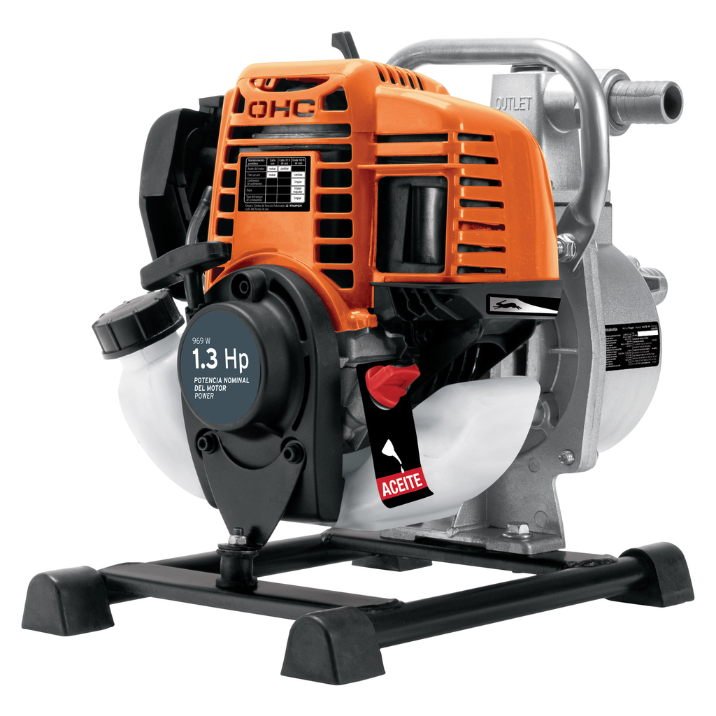 Truper MOTB-14 Motobomba autocebante 1' x 1' a gasolina 1-1/3 HP