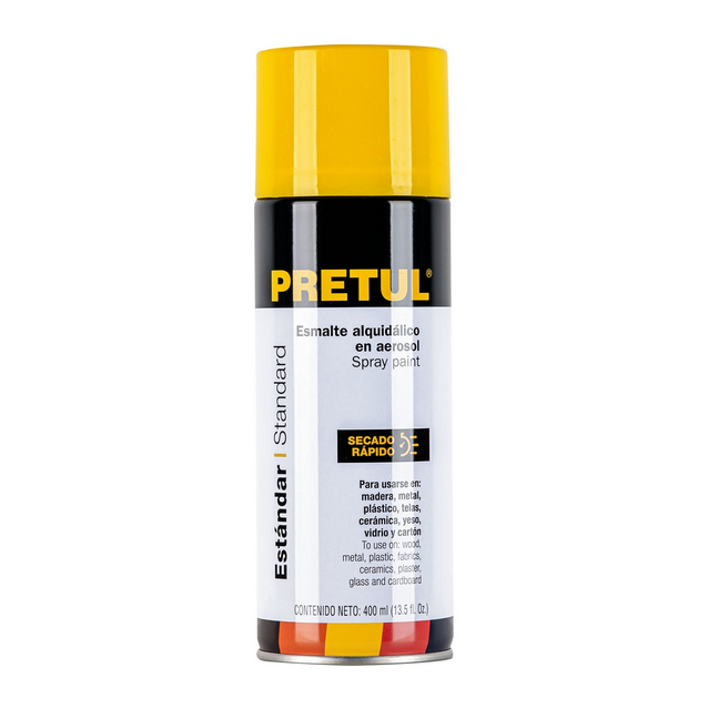 Pintura en Aerosol Amarillo Canario (400 ml) - Pretul PA-AC-P