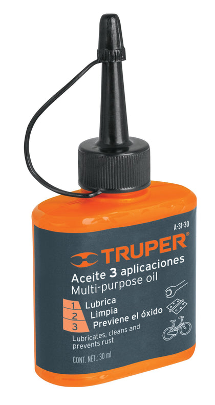 Truper A-31-30 Aceite multiusos, 30ml (1oz) - Ferrenacional