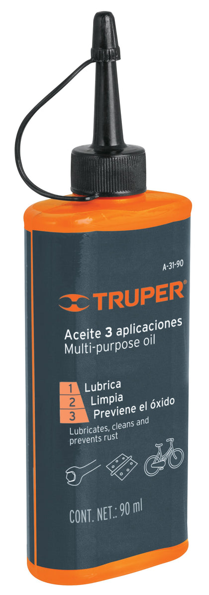 Truper A-31-90 Aceite multiusos, 90ml (3oz) - Ferrenacional