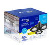 Volteck ABA-700L Luminario de LED 65 W, aluminio con 3 paneles abatibles