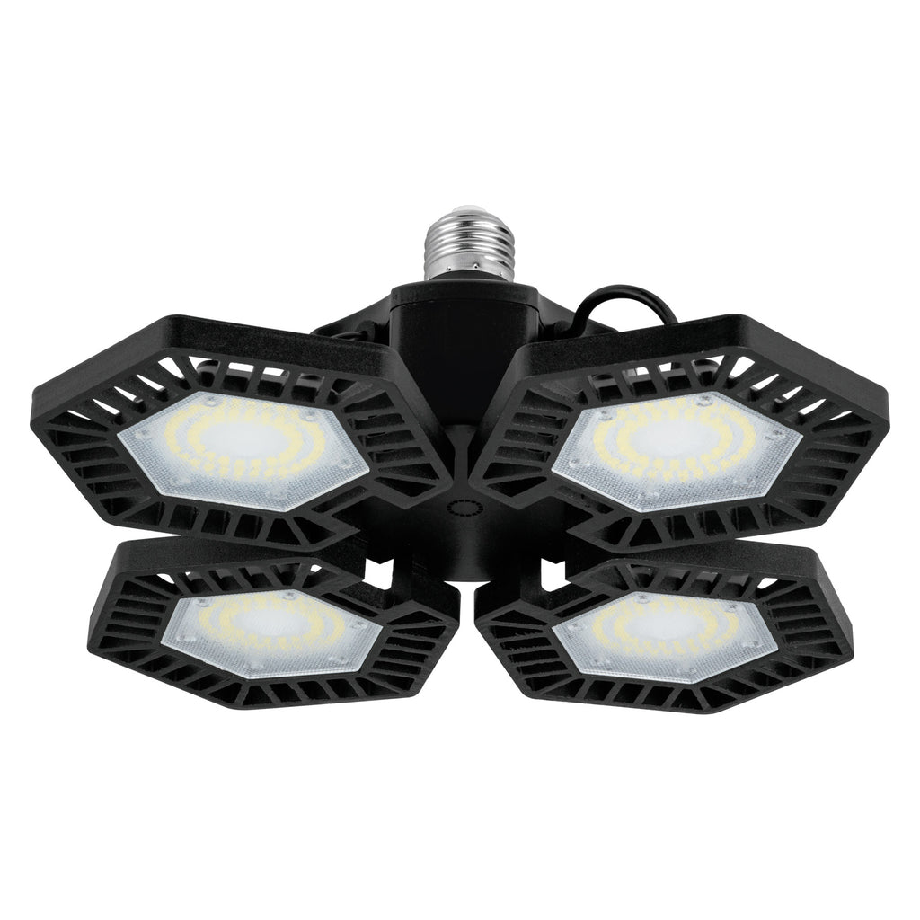 Volteck ABA-701L Luminario de LED 100 W, aluminio con 4 paneles abatibles