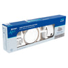 Foset AQA-4003N Juego de 6 accesorios p/baño satín chapetón ovalado, Aqua