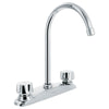 Foset AQF-93 Mezcladora inox 8' para fregadero, manerales standard, Aqua