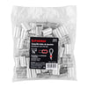 Fiero CAD-1/4 Bolsa con 50 casquillos dobles de aluminio, 1/4', Fiero