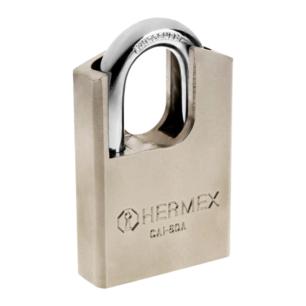 Hermex CAI-60A Candado de acero, máxima seguridad, 60mm, llave anti-ganzúa