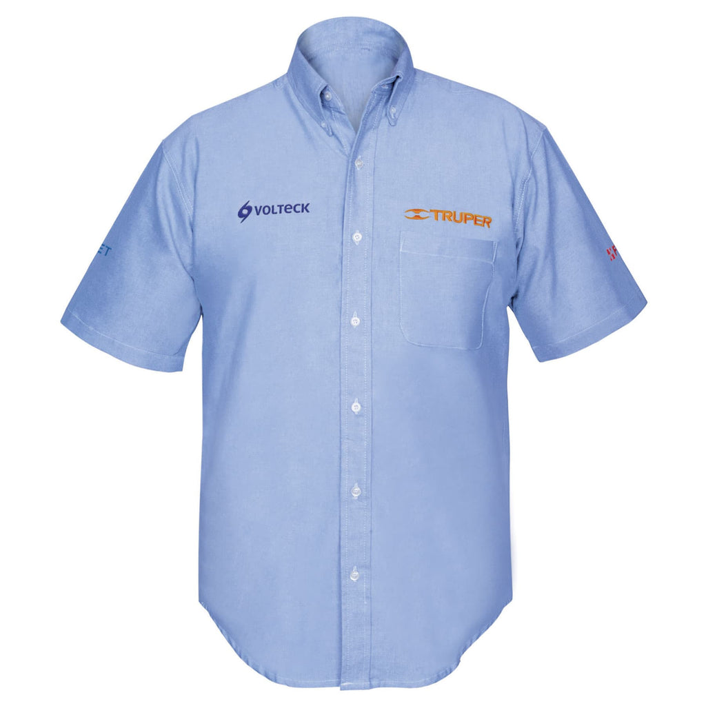 Truper CAM-AZ-CM Camisa azul para caballero, manga corta, talla M