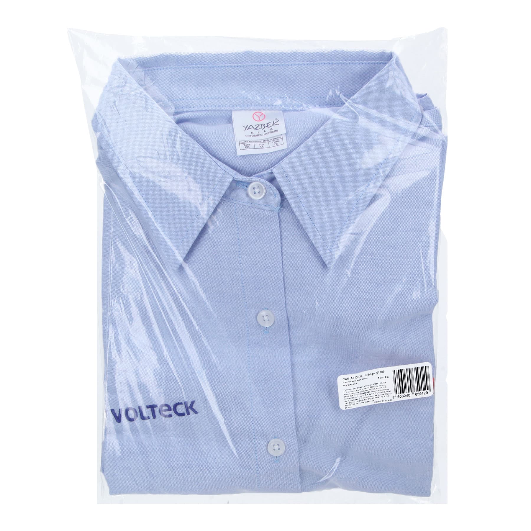 Truper CAM-AZ-DCXL Camisa azul para dama, manga corta talla XG