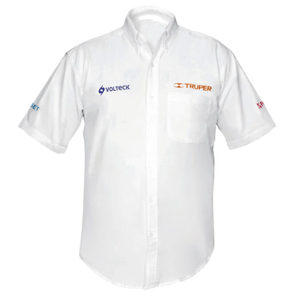 Truper CAM-BCO-CXXXL Camisa blanca para caballero, manga corta talla XXXG