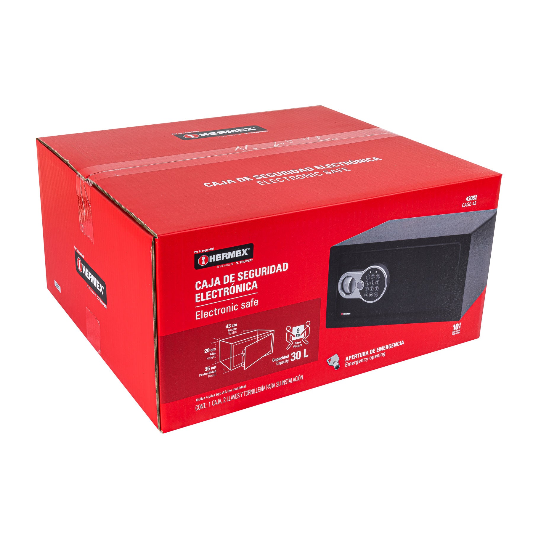 Hermex CASE-43 Caja de seguridad electrónica, Laptop