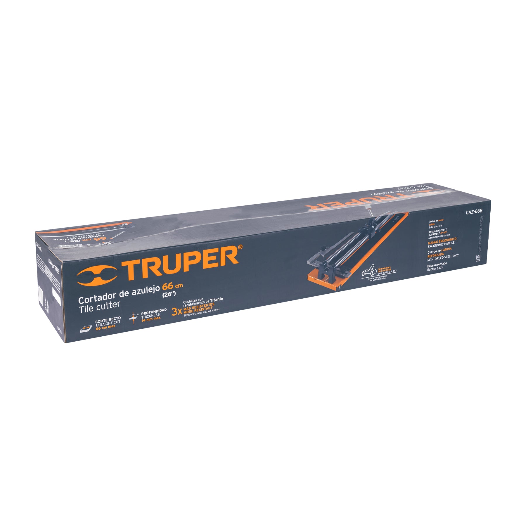 Truper CAZ-66B Cortador de azulejo 26' (66 cm) con baleros