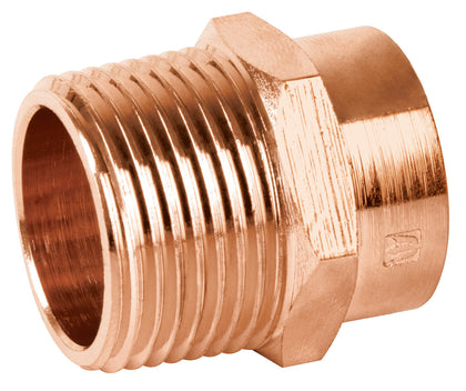 Foset CC-612 Conector de cobre, rosca exterior 3/4'