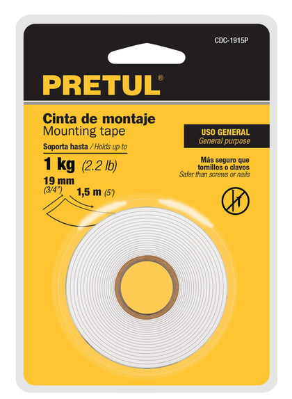 Pretul CDC-1915P Cinta doble cara de 19 mm x 1.5 m Pretul