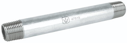 Foset CG-404 Niple, acero galvanizado, 1/2' x 6', cédula 40