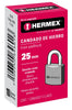 Hermex CH-25 Candado de hierro, 25mm, gancho corto, caja