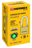 Hermex CH-40PL Candado de hierro, color laton, 40mm, largo, caja, Basic