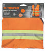 Truper CHS-600N Chaleco de seguridad, alta visibilidad, con cierre, naranja