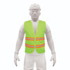 Truper CHS-600V Chaleco de seguridad, alta visibilidad, con cierre, verde