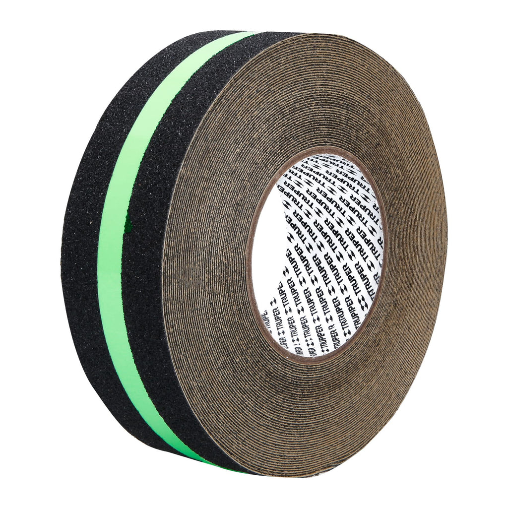 Truper CIA-218L Rollo de 18m cinta antiderrapante fotolumini. 50 mm abrasivo