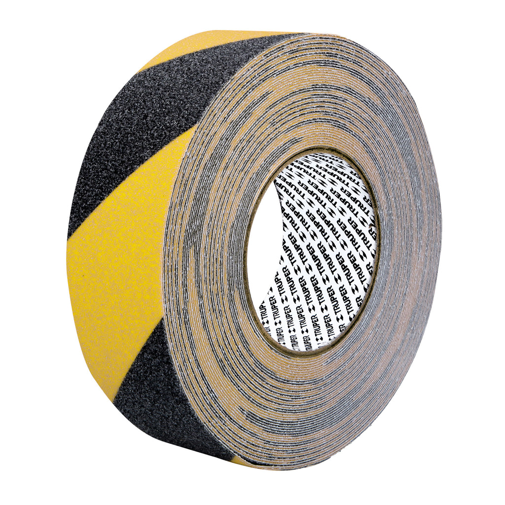 Truper CIA-218P Rollo 18 m de cinta antiderrapante ama/negra 50mm c/abrasivo
