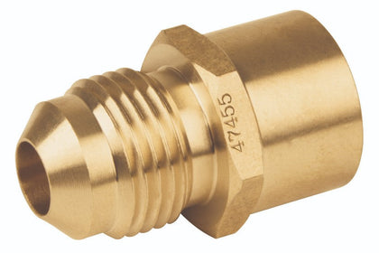 Foset CLG-646 Conector de latón, flare soldable, 3/8' X 1/2'