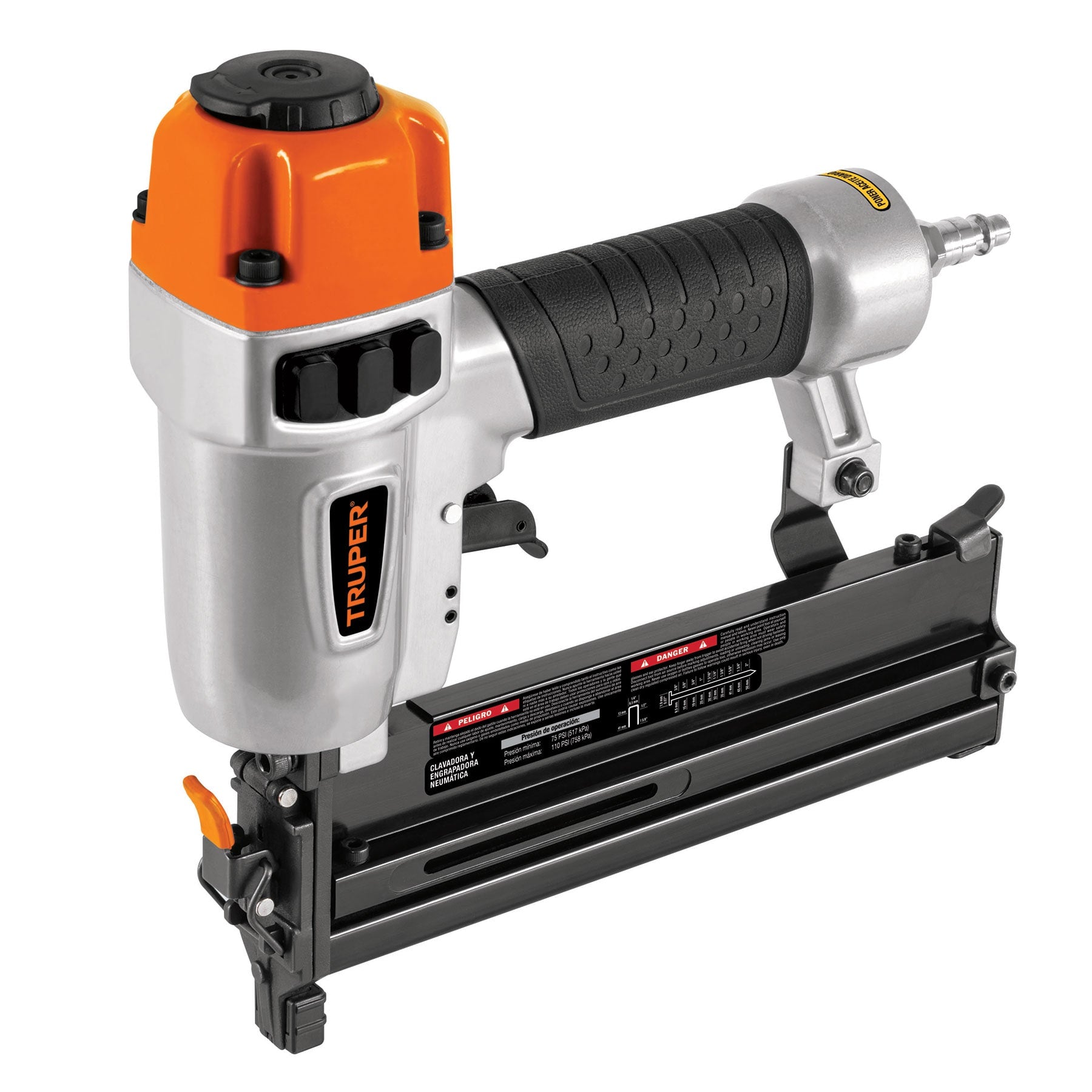 Clavadora y Engrapadora Neumática Profesional Calibre 18 - Truper CLNE-18E