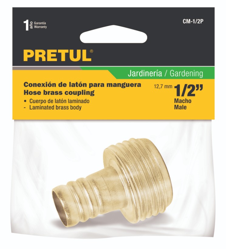 Pretul CM-1/2P Conector sencillo 1/2', macho, Pretul