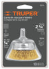 Truper CO-3 Carda de copa, alambre grueso, 2-3/4' para taladro