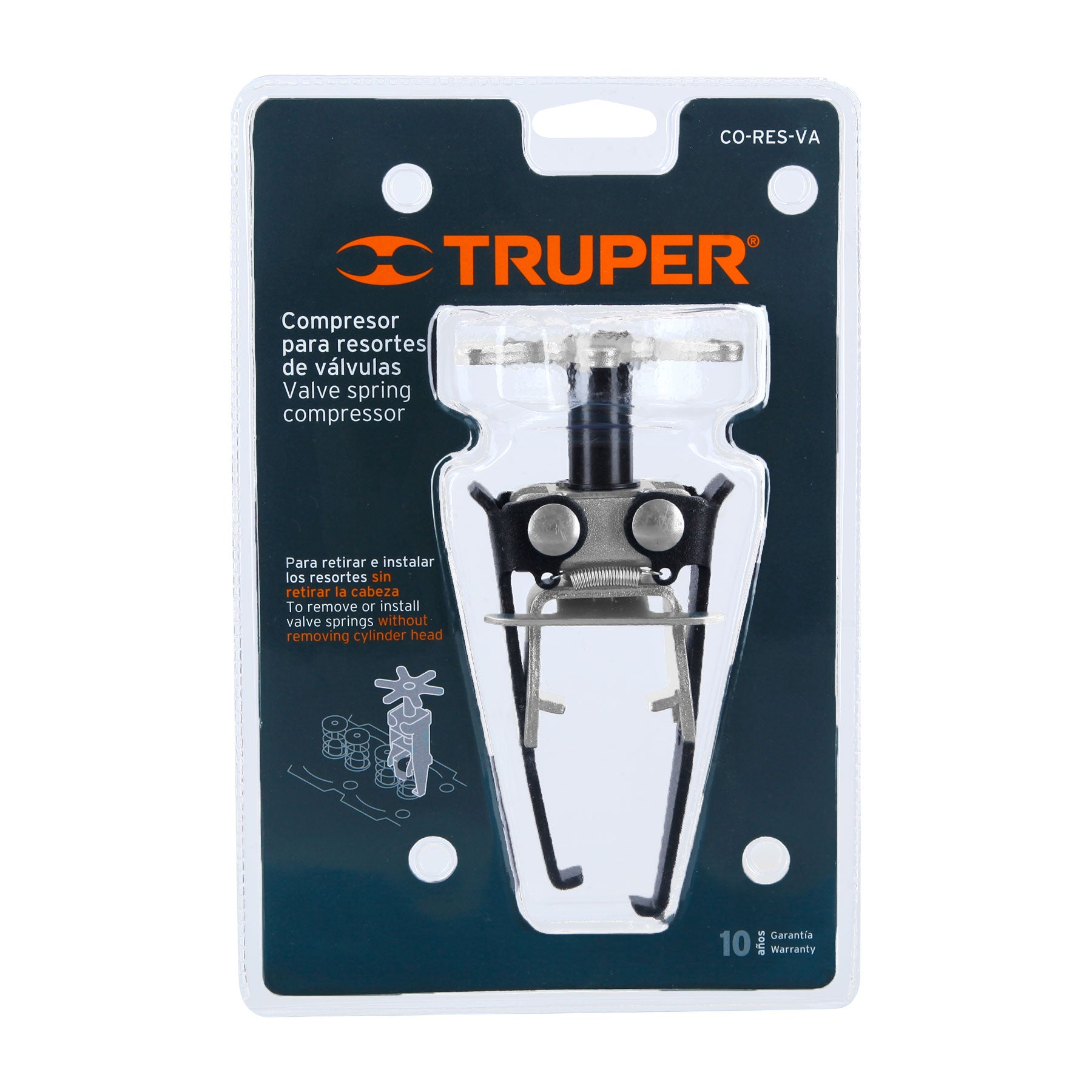 Truper CO-RES-VA Compresor de resortes de válvulas con cabeza